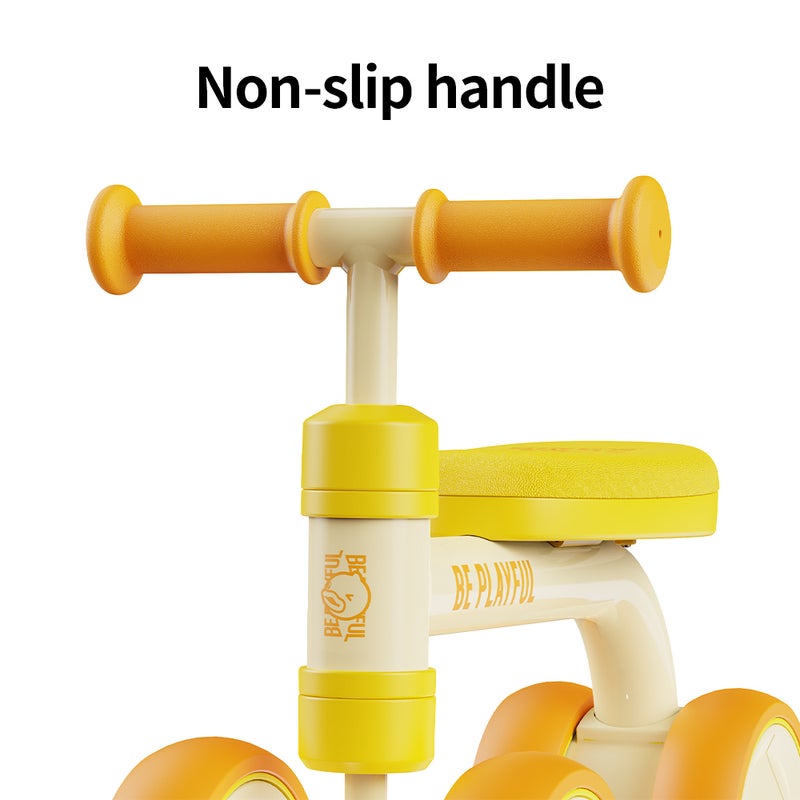 B.Duck - Baby Balance Bike, Anti-slip Handle & Wheels, Indoor/Outdoor Ride, Orange, 1- 2 Y - Image 3